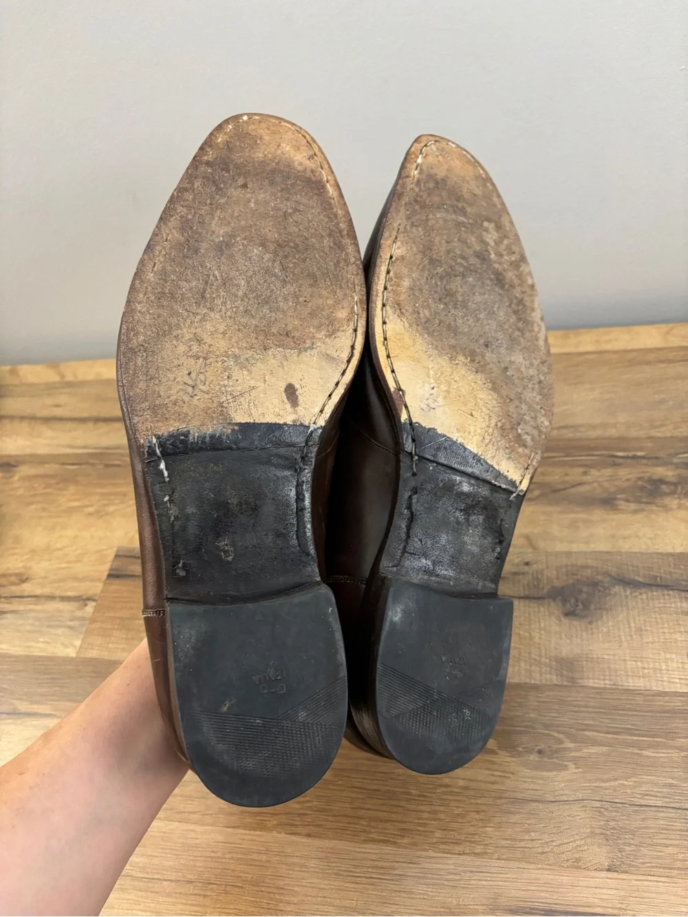 Santoni Oxford Leather Dress Shoes Made in Italy Men’s